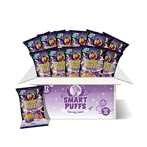 Smart Puffs Aged White Cheddar – Real Cheese Baked Puffs